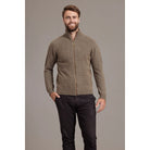 McDonald - Possum & Merino Rib Front Jacket (6602/)Bark