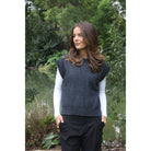 Lothlorian - Merino & Possum Serene Vest (9788)Charcoal
