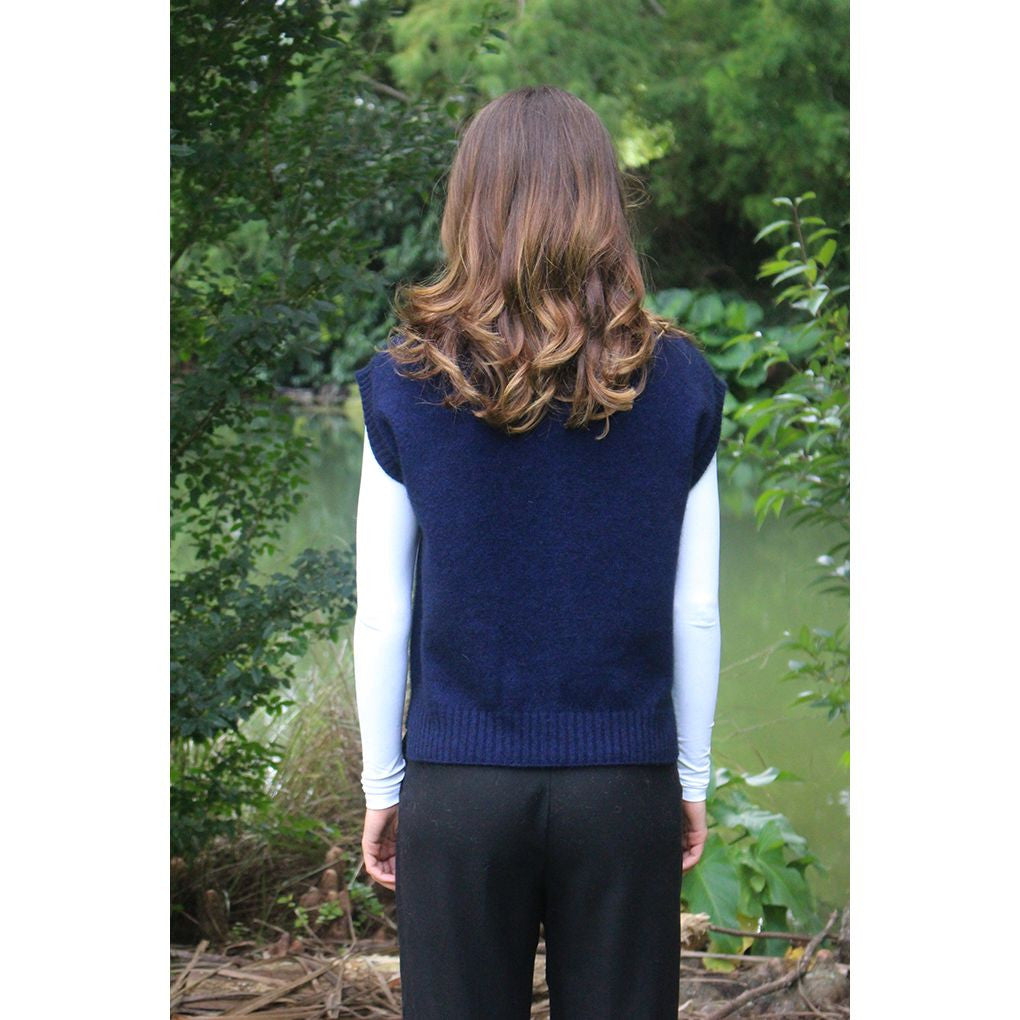 Lothlorian - Merino & Possum Serene Vest (9788)Midnight