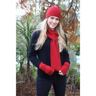 Lothlorian - Merino & Possum Loop Scarf (9908)Red