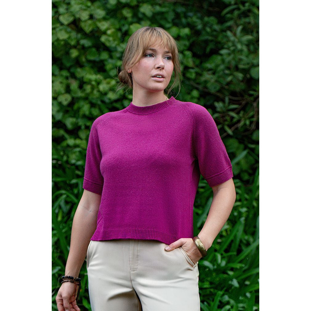 Lothlorian - Cotton & Merino Hansa Tee (CM106)Cerise