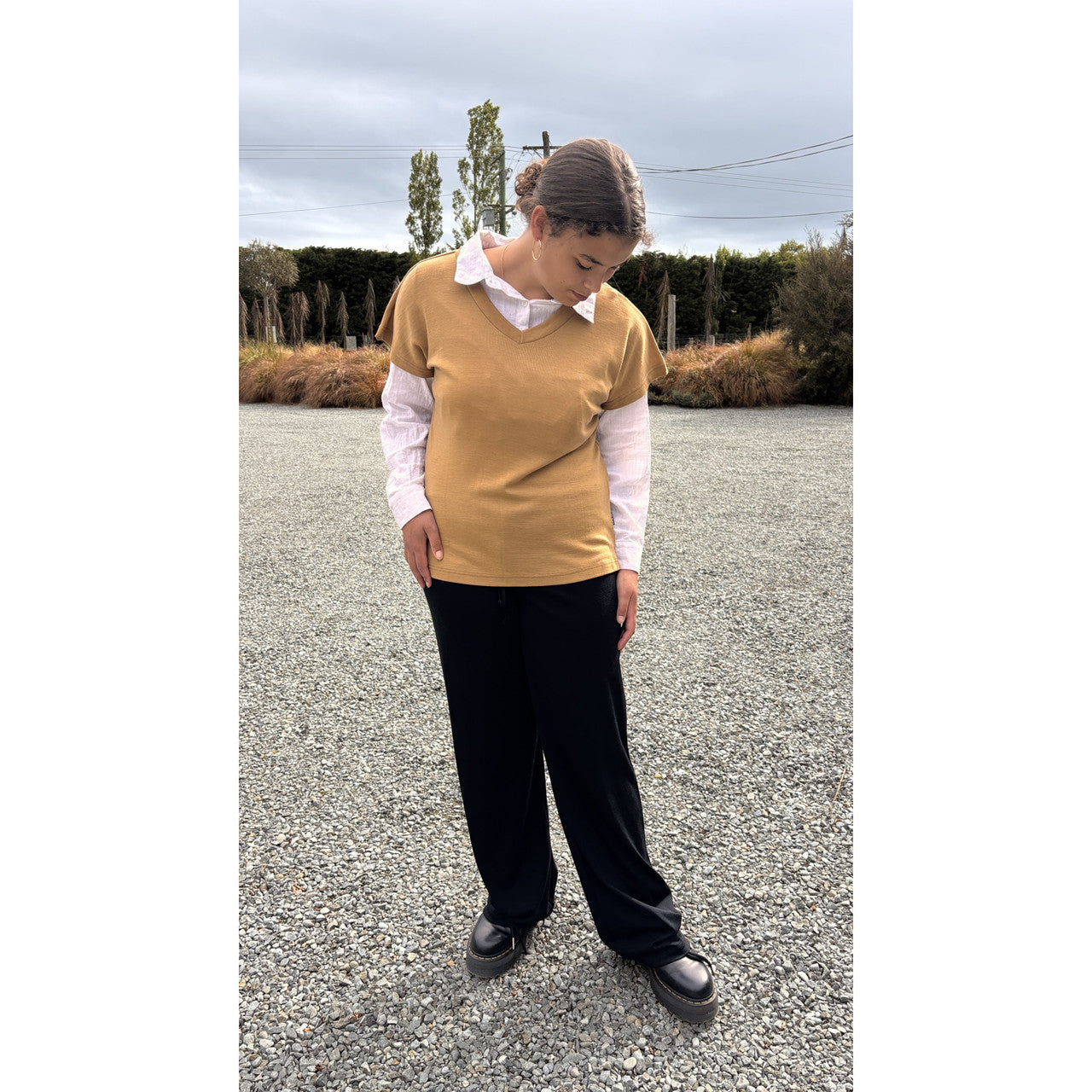 Bay Road Merino - Sonnet Tee (BR896)Caramel
