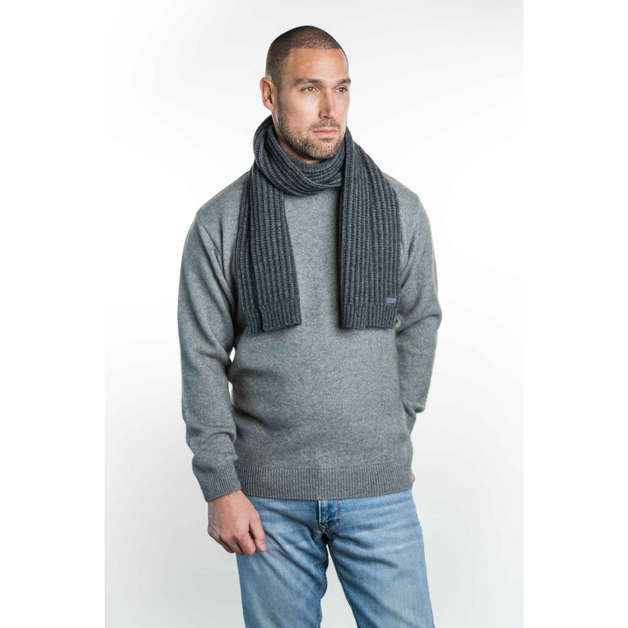 Koru Merino - Possum Ribbed Scarf (KO1020)