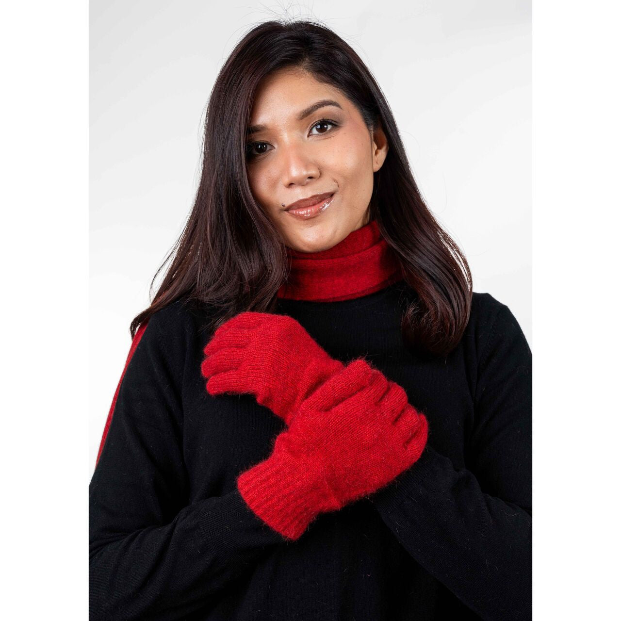 Koru - Merino & Possum Plain Gloves (KO48)Rata