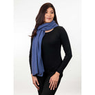 Koru Merino - Possum Lightweight Moss Stitch Wrap (KO518)Periwinkle