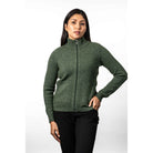 Koru - Merino & Possum Rib Detail Jacket (KO571)Moss