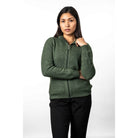Koru - Merino & Possum Rib Detail Jacket (KO571)Moss