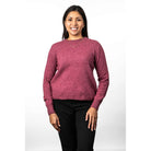 Koru - Merino & Possum Crew Neck Jumper (KO575)Rose