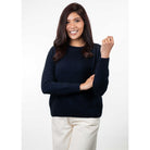 Koru - Merino & Possum Crew Neck Jumper (KO575)Navy