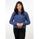 Koru - Merino & Possum Crew Neck Jumper (KO575)Periwinkle