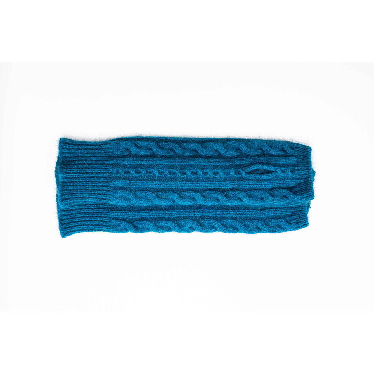 Koru Cabled Merino - Possum Glovelets (KO62)Pacific