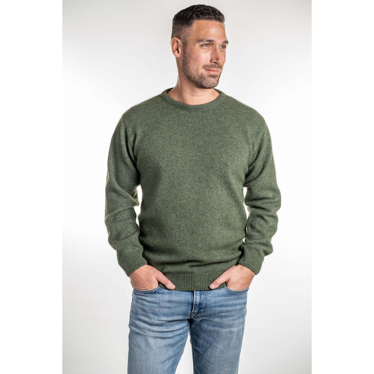 Koru - Men's Crew Neck Sweater (KO840)Moss