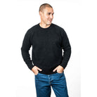 Koru - Merino & Possum Diamond Plated Crew (KO880)Charcoal/Black