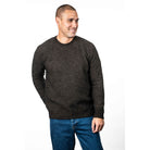 Koru - Merino & Possum Diamond Plated Crew (KO880)Espresso/Suede