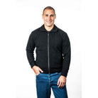 Koru - Merino & Possum Men's Rib Detail Jacket (KO882)Charcoal