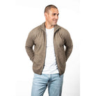 Koru - Merino & Possum Men's Rib Detail Jacket (KO882)Mocha