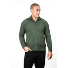 Koru - Merino & Possum Men's Rib Detail Jacket (KO882)Moss