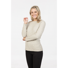 Native World - Merino & Possum Crew Plain Sweater (NB682)Natural