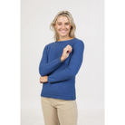 Native World - Merino & Possum Crew Plain Sweater (NB682)Cornflower