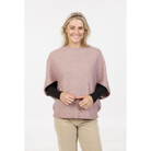 Native World - Merino & Possum Split Sleeve Poncho (NB868)Lily