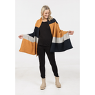 Native World - Merino & Possum Travel Wrap (NE815))Ginger Stripe