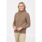 Native World - Merino & Possum Cross Stitch Jacket (NS892)Mink