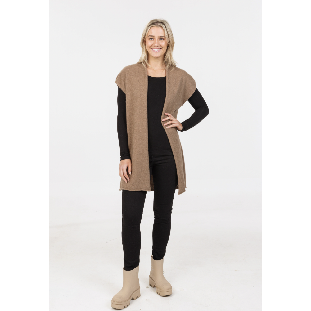 Native World - Merino & Possum Possum Gillet (NB890)Mink