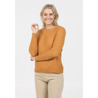 Native World - Merino & Possum Classic Cable Sweater (NB885)Ginger