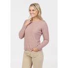 Native World - Merino & Possum Classic Cable Sweater (NB885)Lily