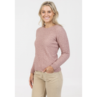 Native World - Merino & Possum Classic Cable Sweater (NB885)Lily