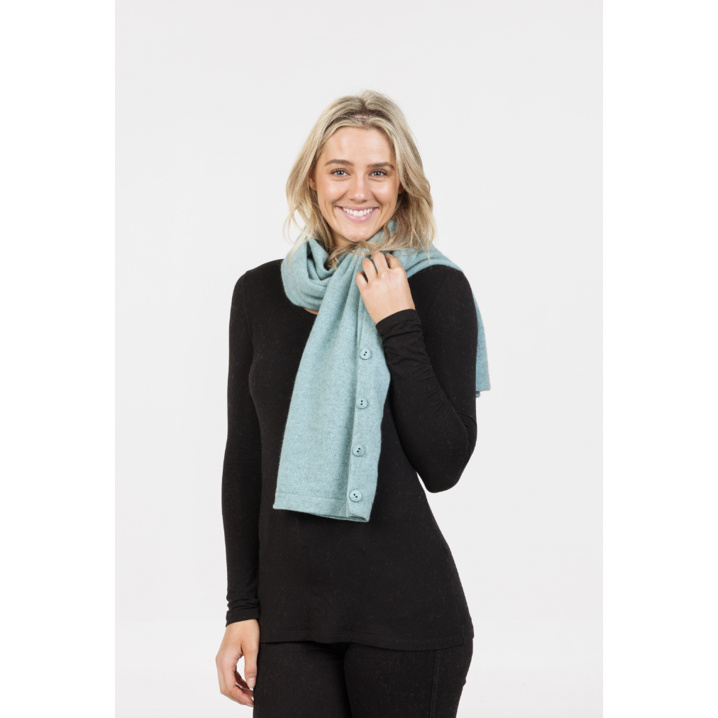 Native World - Merino & Possum Anyway Wrap (NE557)Topaz