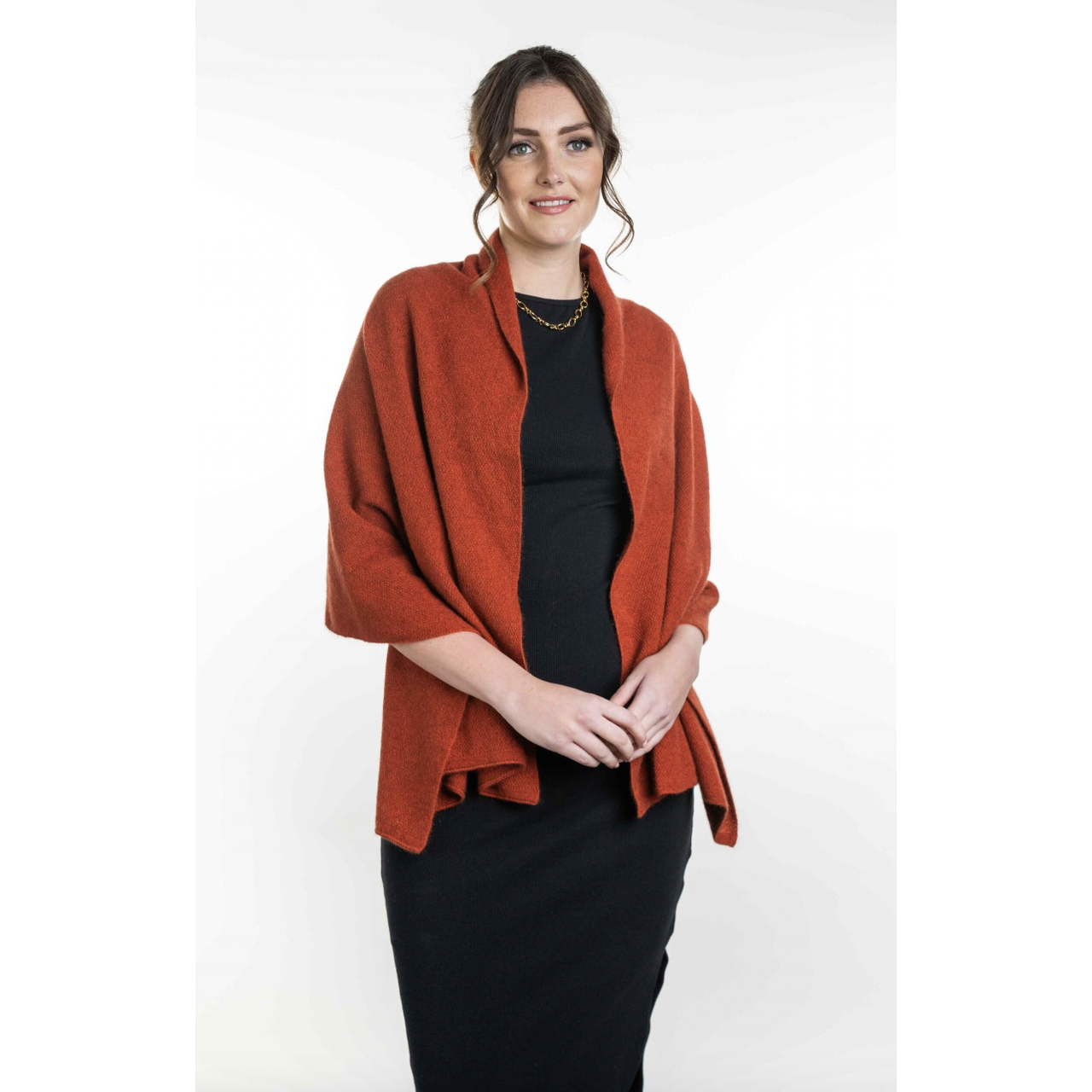 Koru Merino - Possum Lightweight Moss Stitch Wrap (KO518)