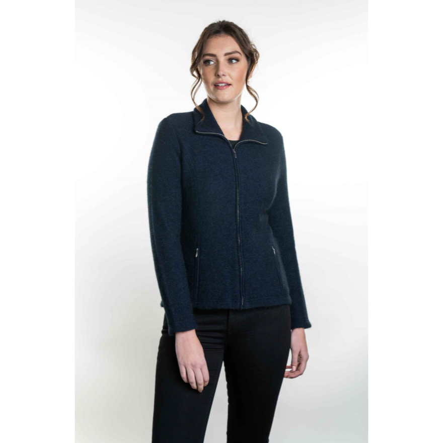 Koru Merino - Possum Shaped Zip Jacket (KO478)