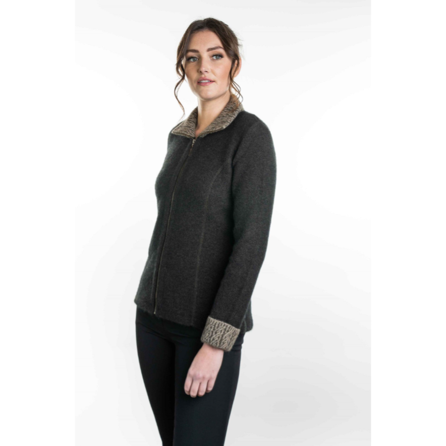 Koru Merino - Possum Two Tone Jacket (KO476)