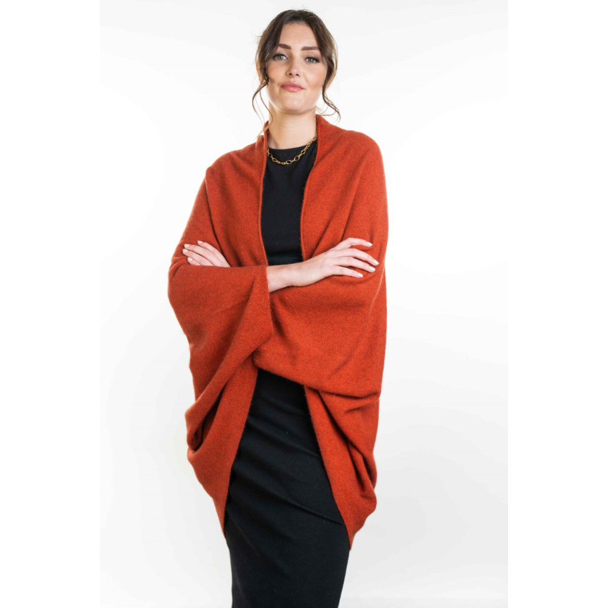 Koru Merino - Possum Moss Stitch Shrug (KO756)