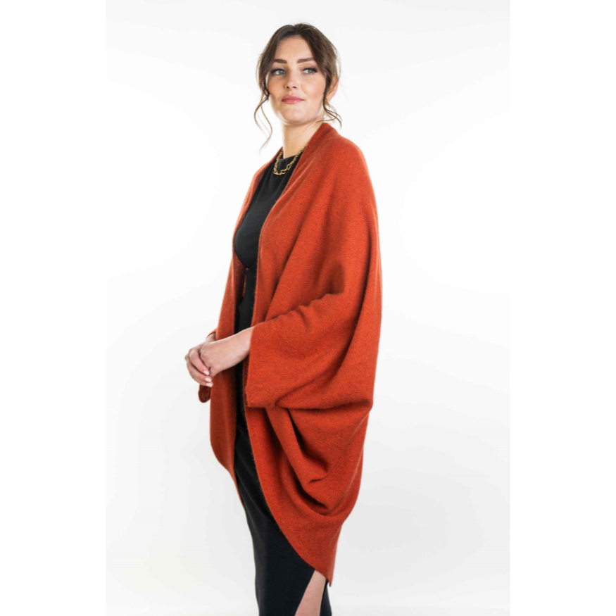 Koru Merino - Possum Moss Stitch Shrug (KO756)