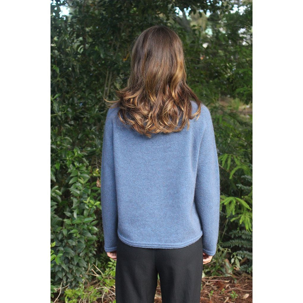 Zinity - Merino & Possum Harbour Jumper Light Blue